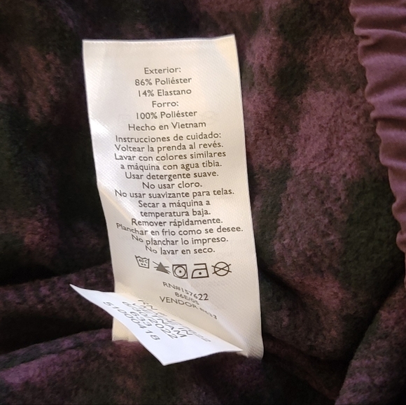 NWT ☆ Eddie Bauer Purple Fleece Lined Pant Size 12 - Picture 13 of 14